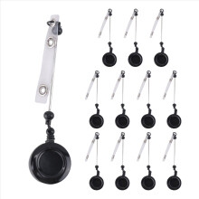 Kit de 12 carretes de insignias para manualidades con cuentas, color negro