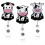 3 clips retráctiles para carrete de insignia de vaca 1