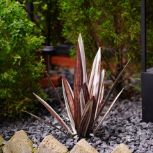 Stor rustik tequila-skulptur, rustikt metal til udendørs terrasse, H