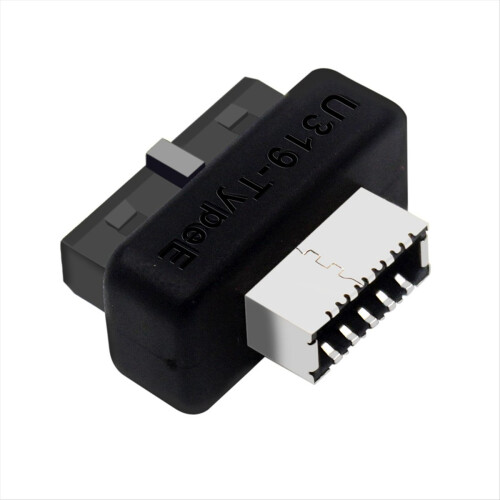 USB előlapi adapter USB3.0 19 tűs/20 tűs - E típusú anya adapter