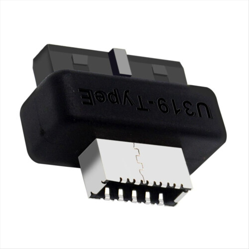 USB előlapi adapter USB3.0 19 tűs/20 tűs - E típusú anya adapter 1