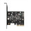 Κάρτα επέκτασης USB-C 3.2 Gen 2x2 PCI-e Gen 3 x4 Type-c 20Gbps ASMedia 1