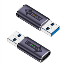 Adapter QC do USB C PD, złącze męskie USB 3.1 na złącze żeńskie typu C, szybkie złącze