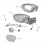 Front Door Mirror Drive Motor Side Mirror Motor for 2