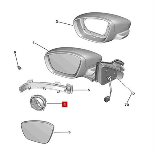 Front Door Mirror Drive Motor Side Mirror Motor for 1