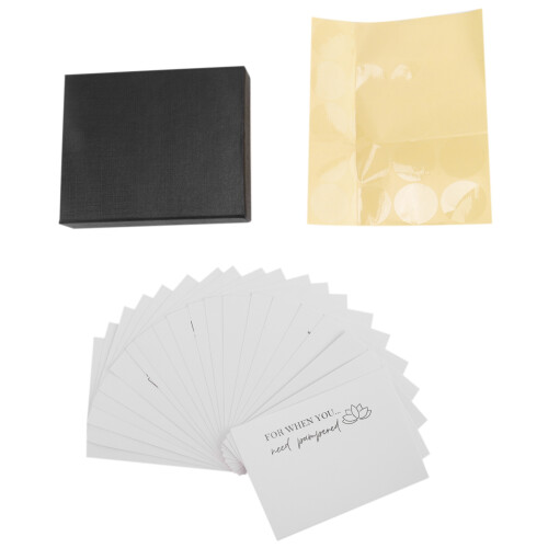 Pacote de cuidados com vale-presente para faculdade, livro de vale-presente para faculdade, branco e azul