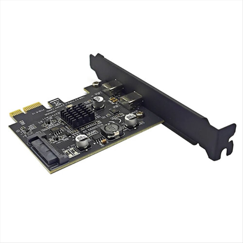 Κάρτα PCIE 2 θυρών PCI Express 3.0 X1 σε κάρτα επέκτασης διπλού USB 2