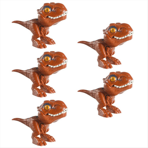 Barnas Dinosaur Egg Fingerbitende Leker Guttemomenter Lysebrune