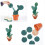 Cactus σουβέρ θερμομόνωσης DIY οικιακά επιτραπέζια σκεύη θήκη για φλιτζάνι καφέ 3