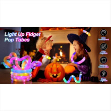 2,9 cm pakke LED-rør teleskoprør LED-lys 12 stk. tofarvet stribe