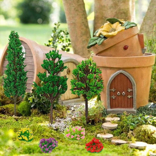 Miniatur-Blumencluster DIY Diorama Zubehör 2