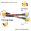 Parallel batteristik 1 han til 2 hun til RC-batteri 5