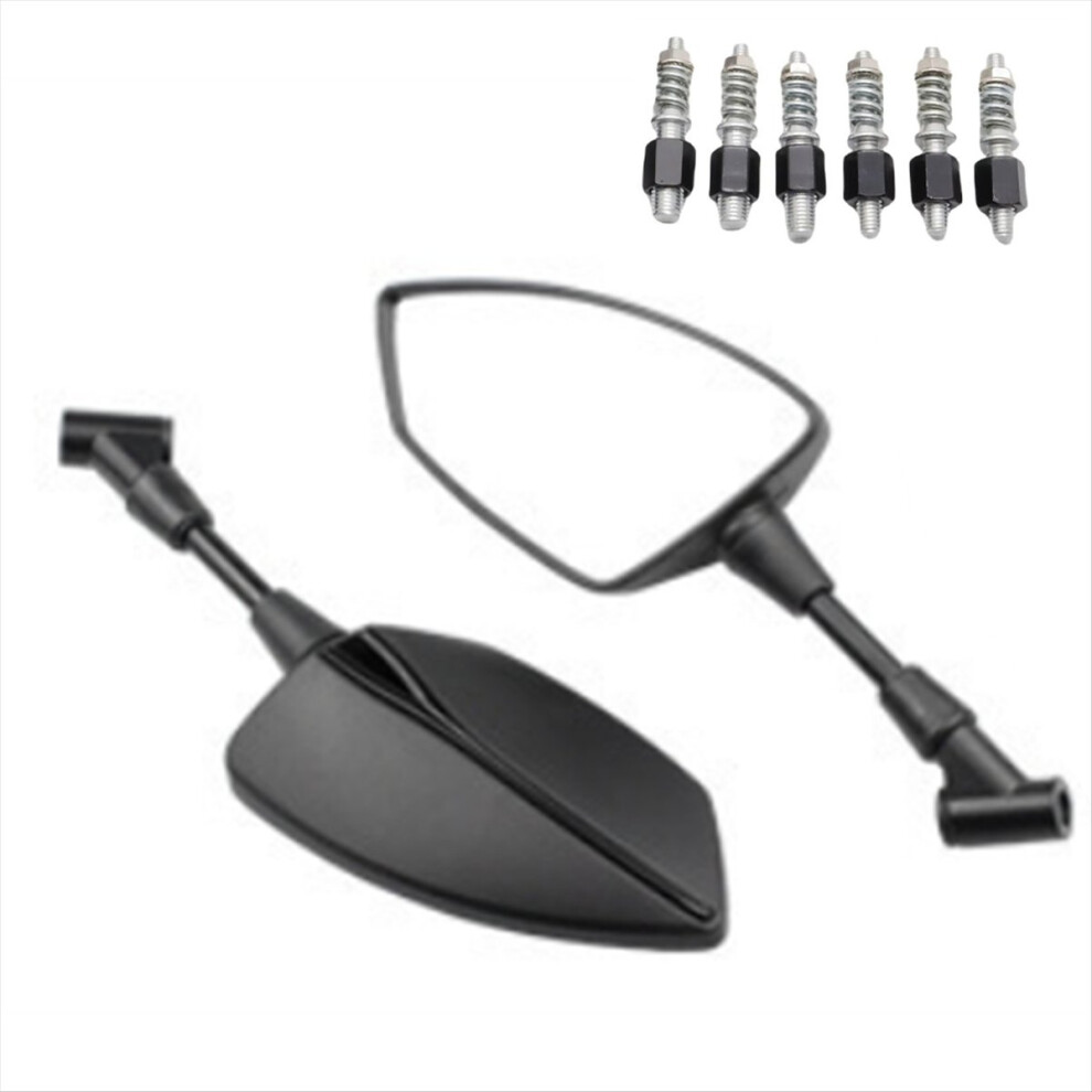 Motorcycle Universal 10Mm 8Mm Rearview Mirror Side Mirror Black 4713806697591