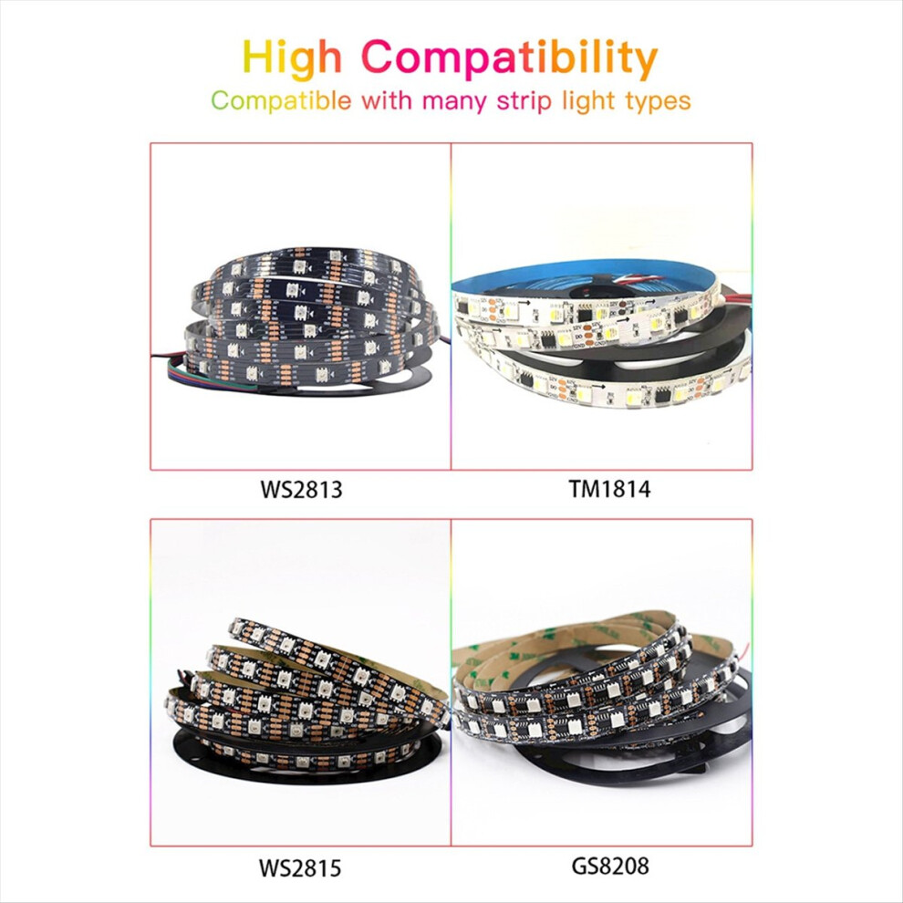 Esp32 Wled Controller Waterproof Mic Sound Music Dynamic Rgb Ic Diy 4713806606111