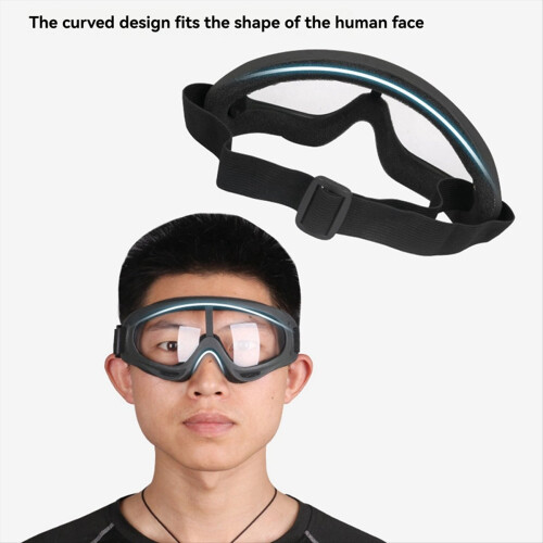 2 gafas protectoras para deportes al aire libre, transparentes
