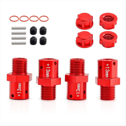 Kit conector 13mm pentru upgrade auto RC pentru Arrma1/8Kraton roșu