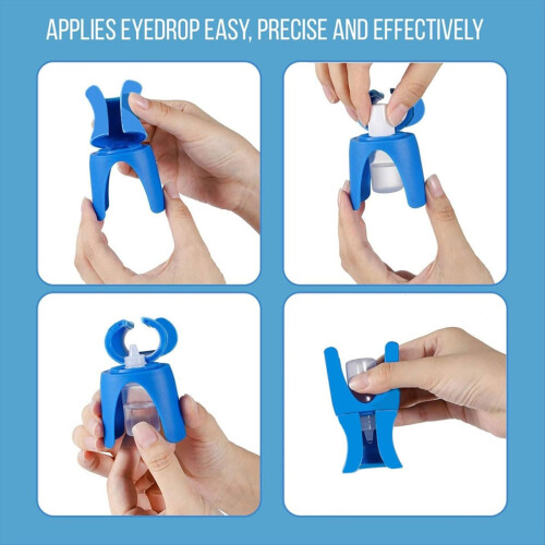 Dispenser for øyedråpeflaske, gjenbrukbar øyedråpeapplikator, 2