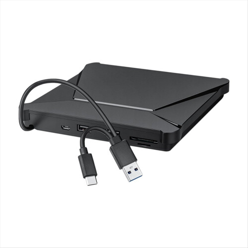 External DVD Drive, USB 3.0 Type-C, Portable CD DVD Burner