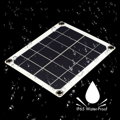 10W bærbart solpanel med dobbelt USB 5V 2A, solcellekort 2