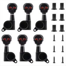 6 szt. części zamiennych do kluczy do gitary typu Skull Head 3L3R