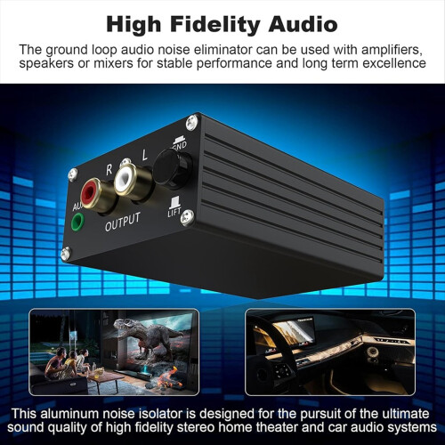 Audio Isolator Ruisonderdrukkingsfilter Audio Eliminator Zwart 1