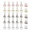 30-pakning metalltrådbinderklips - hule binders for papirarbeid, 1