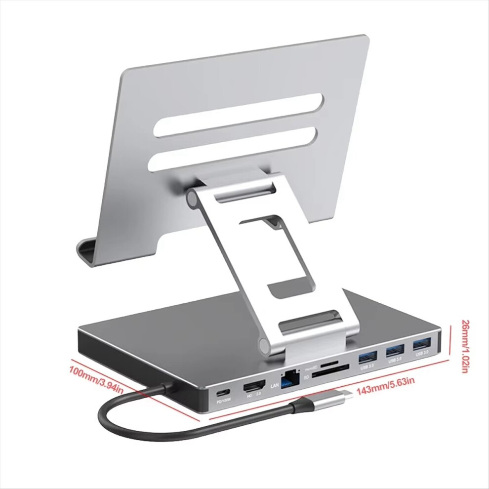 Docking Station Laptop Stand Sd Tf Slot Ethernet Docking Station,A 4713066636002