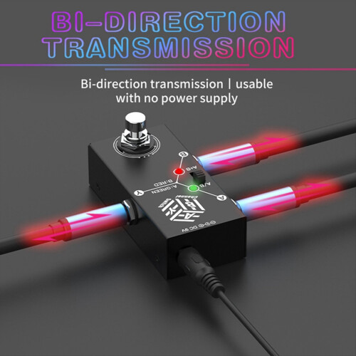 Kanal elektrisk gitarpedal Instrumenteffektor ABY dobbeltkanal 2