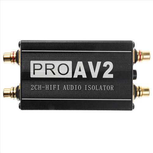 PRO AV2 2CH HiFi-Audio-Isolator Erdungsschleifen-Audio-Isolator