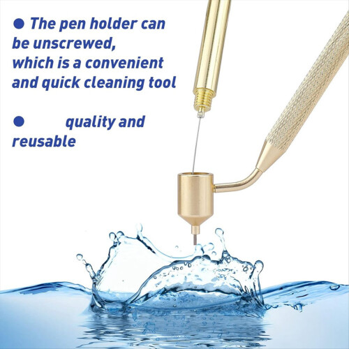 2 Pcs Paint Applicator Pen, 0.4/0.7mm Slanting Fine Line Writer Pen 2