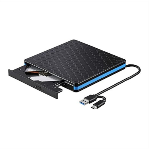 DVD Player External Optical Drive Type-C USB 3.0 2-In-1 CD/DVD Writer