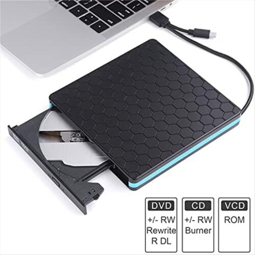 DVD Player External Optical Drive Type-C USB 3.0 2-In-1 CD/DVD Writer 1