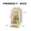 Κιτ Book Nook DIY Μινιατούρα Σπιτάκι με Φωτιστικό LED Booknook Βιβλιοθήκη 5