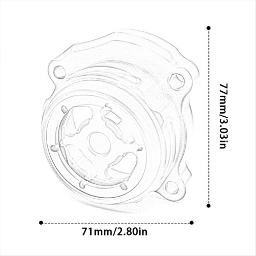 Motorcykelmotoroljefilterskydd för röd 2