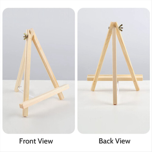 10 caballetes de madera de 23 cm con trípode para pintar. 1