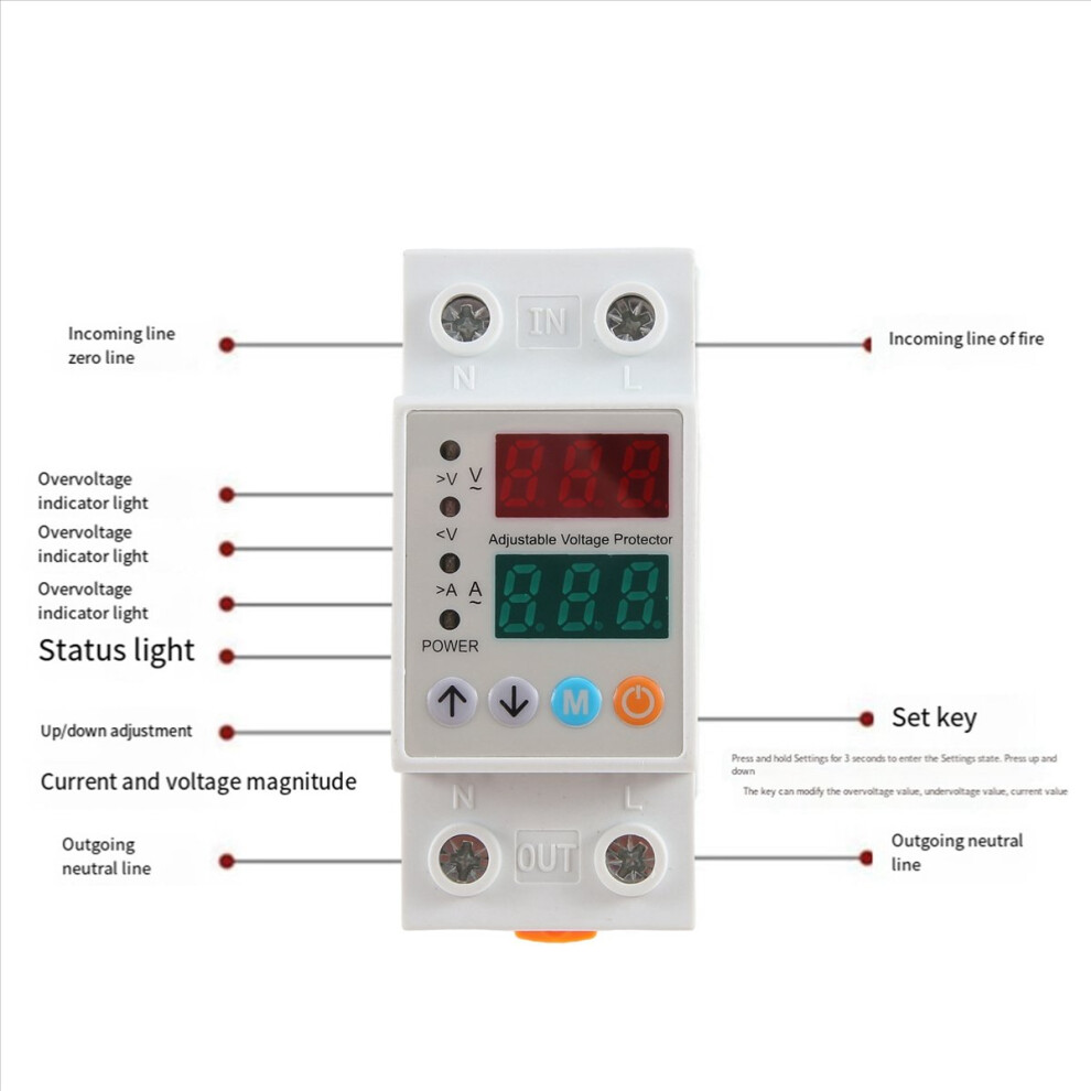 Din-63Avap Overvoltage Undervoltage Protector Self-Returning Voltage 4713066669673
