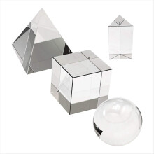 Conjunto de 4 prismas de cristal óptico para fotografia, incluindo esfera de 55 mm