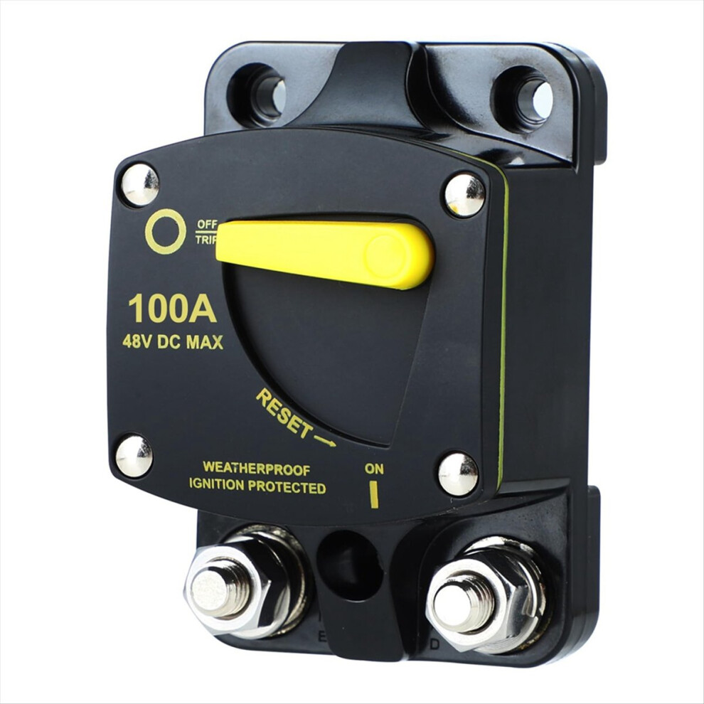 Breaker Fuse Reset 12-48V Dc Car Audio Amplifier Circuit Breaker-100A 4713066667365