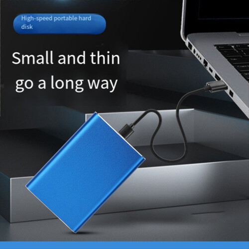 USB 3.0 640GB Storage Portable Hard Disk for Laptop Desktop PC Blue 2