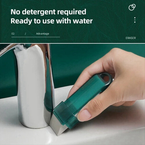 Stain Remover Rubber Eraser Kitchen Faucet Limescale Eraser,A 2