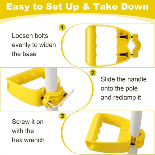 1 Pack Back Saving Tool, Arbeidsbesparende Ergonomische Schep/Hark Handvat 2