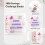 2-delige 1000 Savings Challenge Binder, herbruikbare budgetbinder (roze) 2