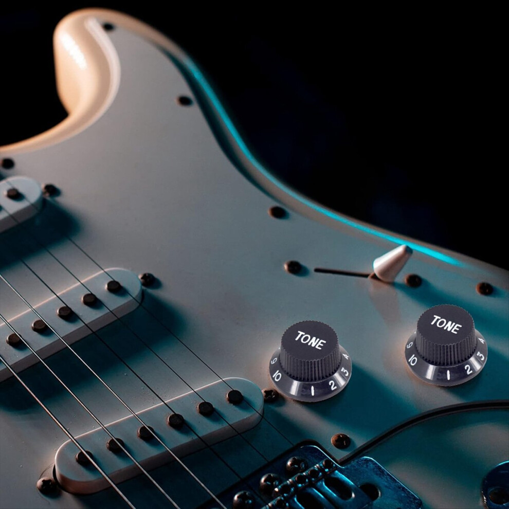 10 Set Guitar Knobs 1 Volume and 2 Tone Control Knobs Set-image-OPC-PMDCFPB-NEW