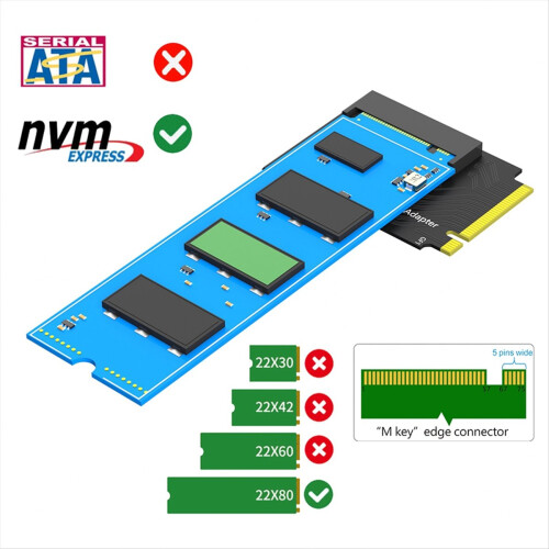 Til Ally Transfer Board til NVME M.2 90 graders PCIE4.0 adapter 2