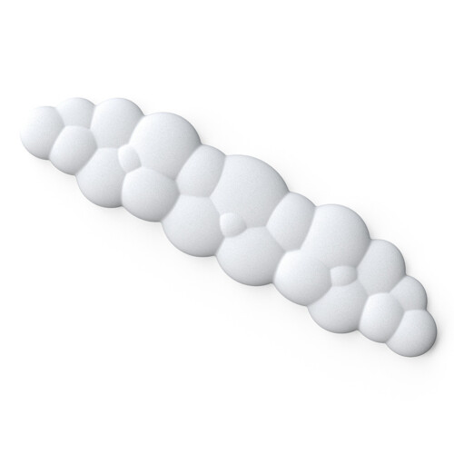 Descanso de pulso para teclado e mouse, branco 2