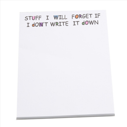 Funny Sticky Note, to Do List Notepad Funny Stationery, A 1