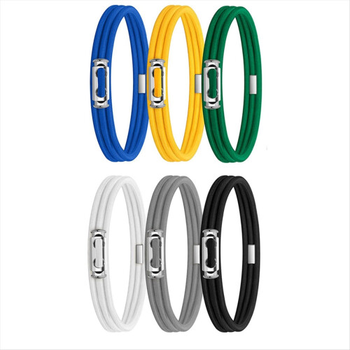 6Pc Garbage Can Bands Cord Adjustable Fits 8-33 Gallon Trash Cans A