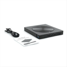 Bærbar ekstern optisk stasjon med åtte brennere og USB 3.0/Type-C-plate