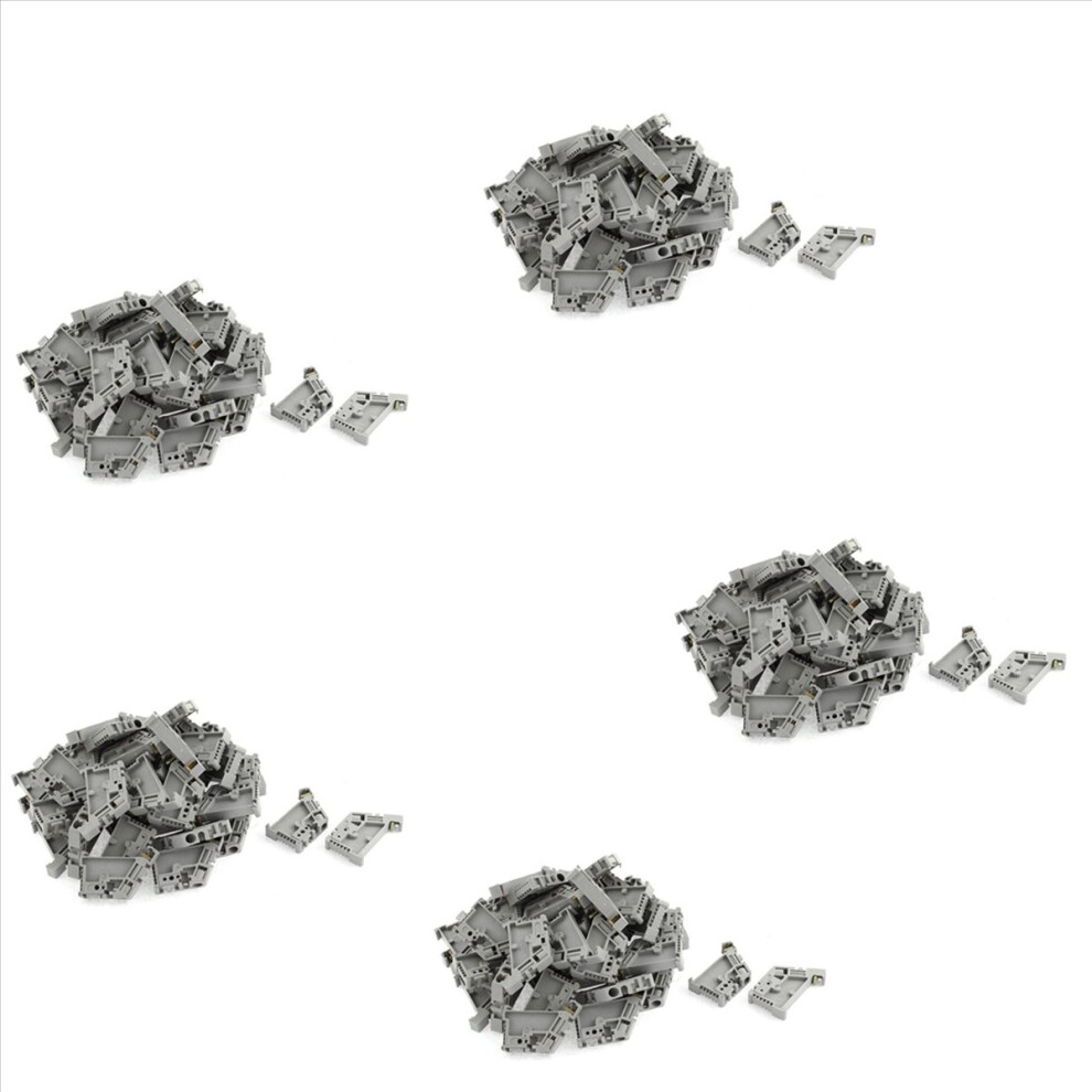 50Pcs 35Mm Din Rail Terminal Block End Stopper Mounting Clips 4713066605053