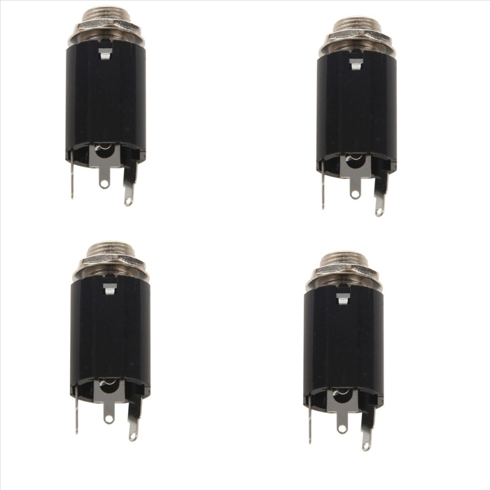 1Pc Black Guitar Endpin Jack 6.35 Input For Guitar Eq Pickup Output-image-OPC-PMDCJ2B-NEW